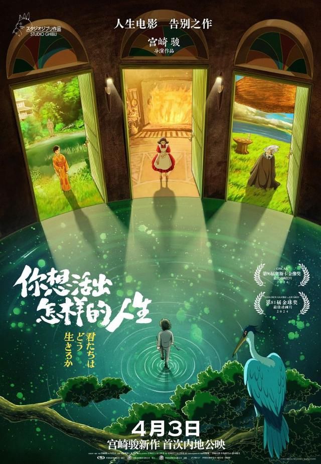 宫崎骏奥斯卡获奖影片定档！《你想活出怎样的人生》4月3日在内地上映 - 360娱乐，你开心就好